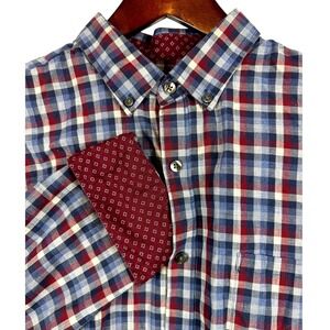 Van Heusen Men's Plaid Button Down Shirt, Long Sleeve, Classic‎ Fit, Never Tuck